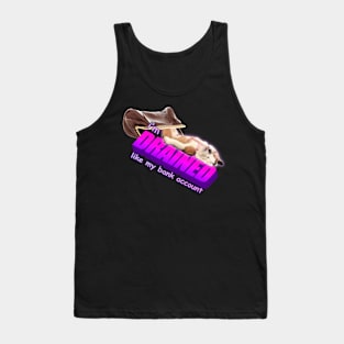 I'm Drained Like My Bank Account Meme Tank Top